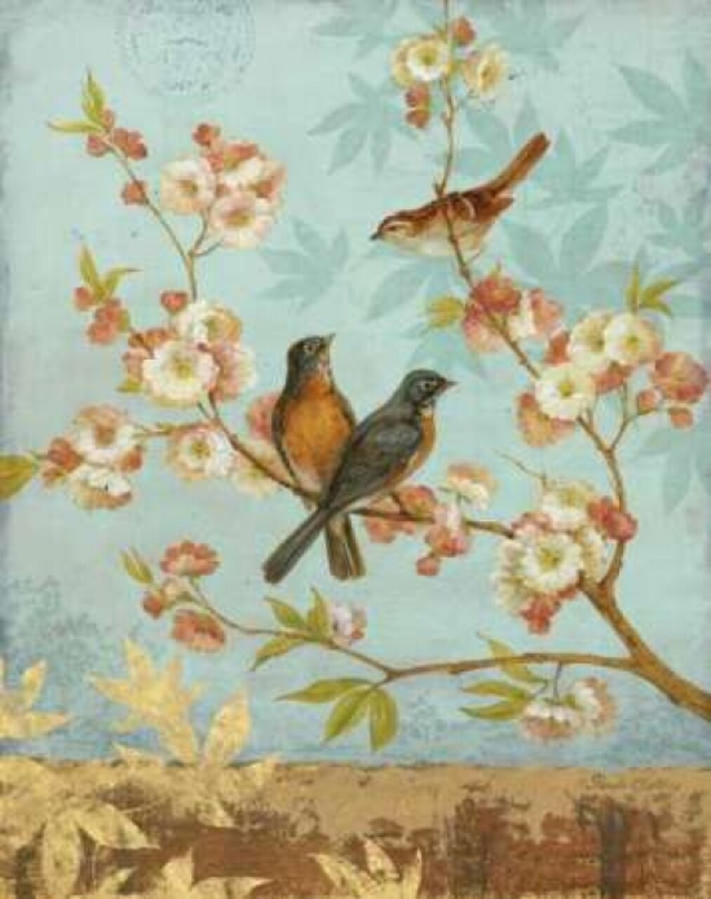 Robins and Blooms Poster Print by Pamela Gladding - Item # VARPDXGLA549